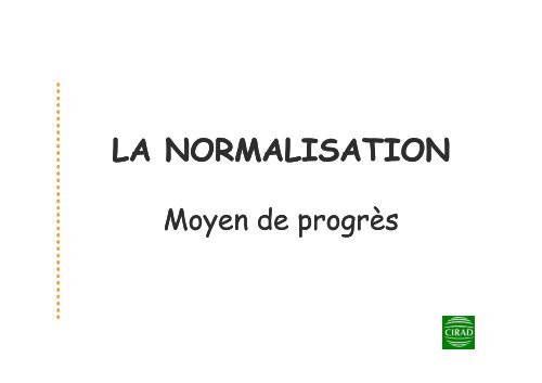 NORMALISATION